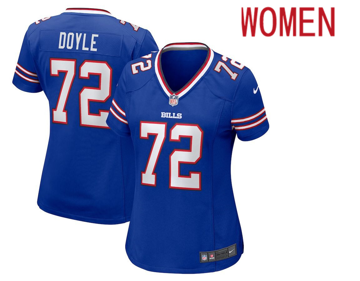 Women Buffalo Bills #72 Tommy Doyle Nike Royal Game Player NFL Jersey->women nfl jersey->Women Jersey